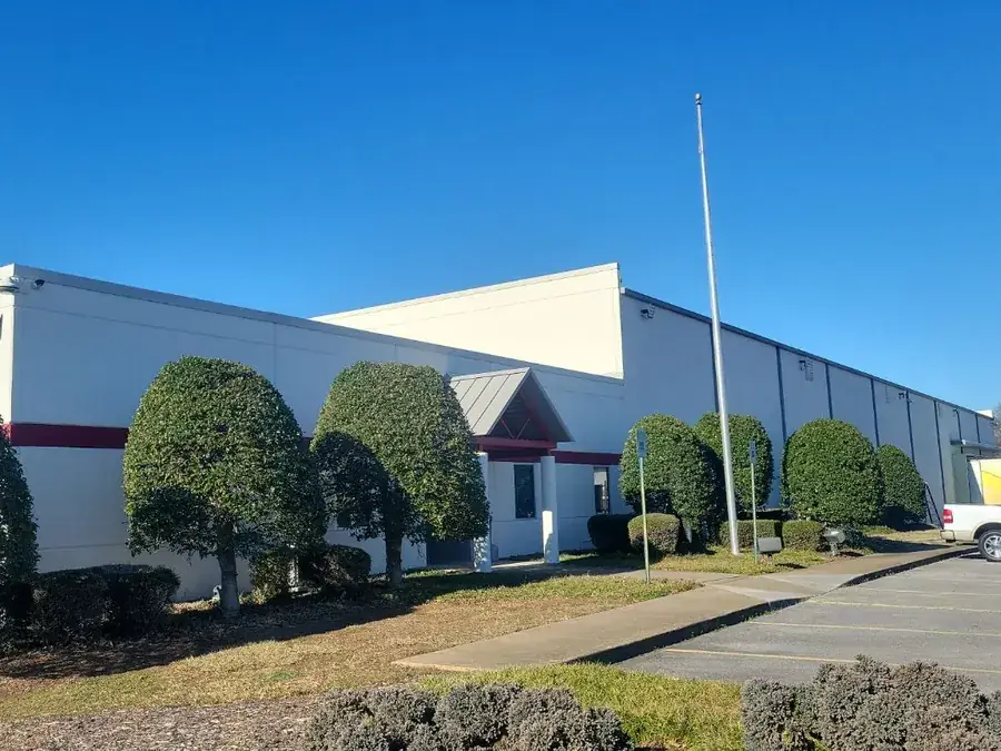 A repainted warehouse exterior in Chattanooga